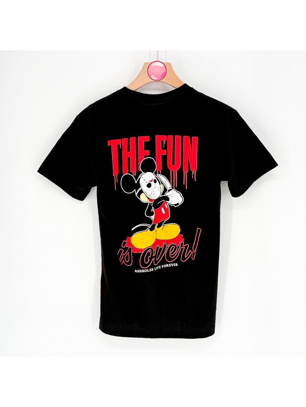 Linda Finegold A**holes Live Forever Mickey Mouse Men S - Picture 2 of 8